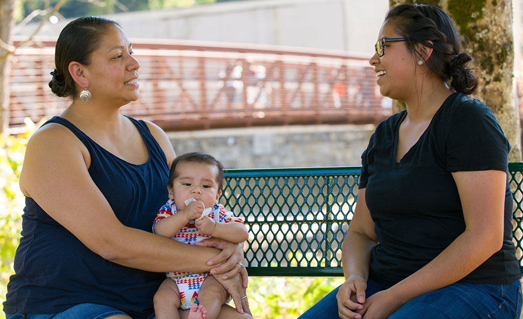 Family at the park